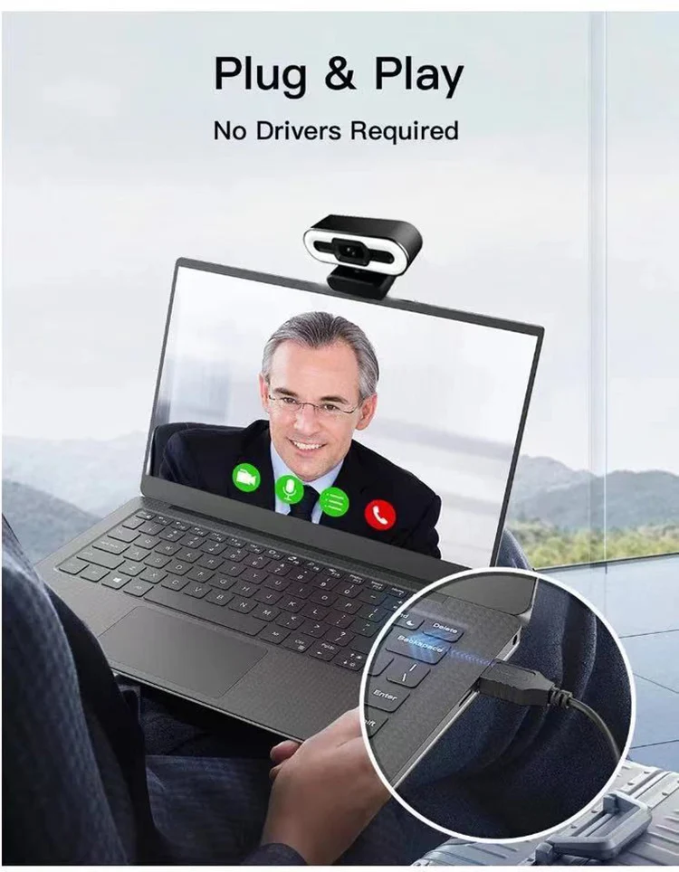 Brand new mic for webcam 1080p 14 inch pc high front camera with low price