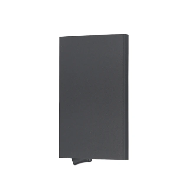 RFID automatic Pop Up Credit Card Holder Sliding anti-stolen Slim Wallet Case for Men