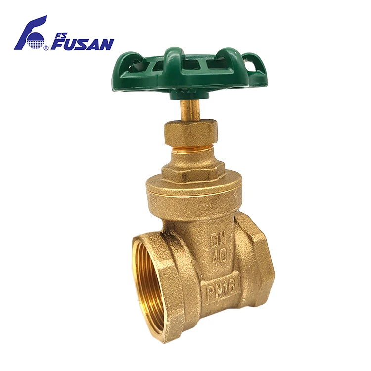 Bathroom Kitchen Water Supply BSPT Female Thread Brass 1/2 Gate Valve 1 Inch