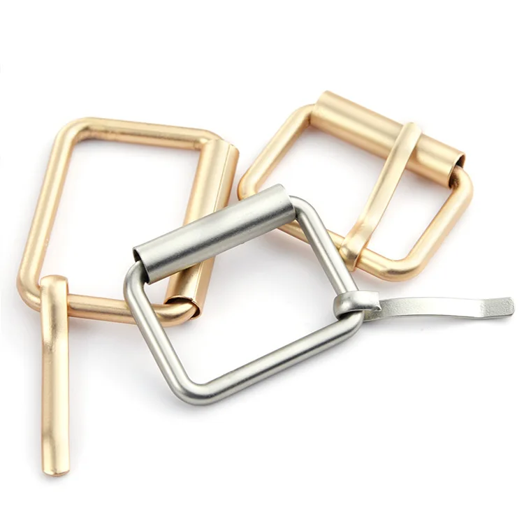 Custom Adjustable Slider Glide With Pin 20Mm 40Mm Metal Zinc Alloy Square Buckle