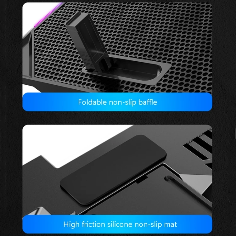 ICE COOREL A16 стандартная версия RGB Освещение USB радиатор для ноутбука металлический корпус кронштейн