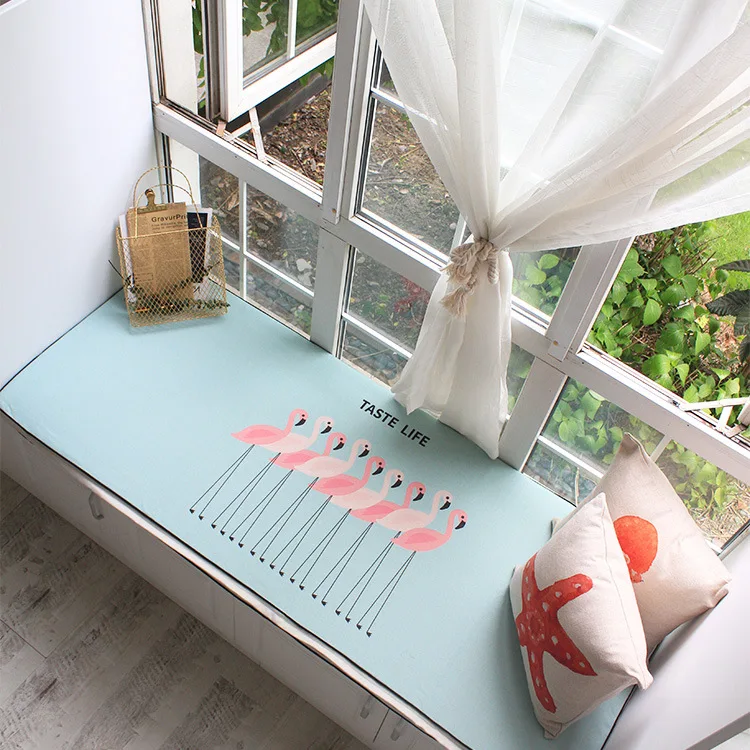 
Custom design Luxury decorative water resistance and UV protect cotton seat cushion for bay window 