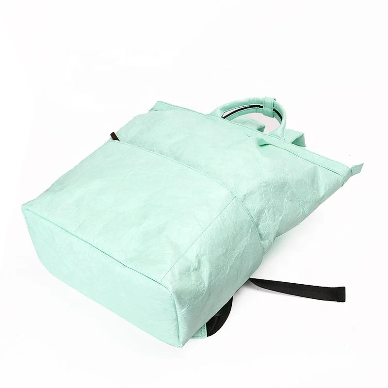 OEM ODM manufacturer tyvek paper laptop bag waterproof fresh green tyvek paper school bag eco-friendly Tyvek Backpack for travel