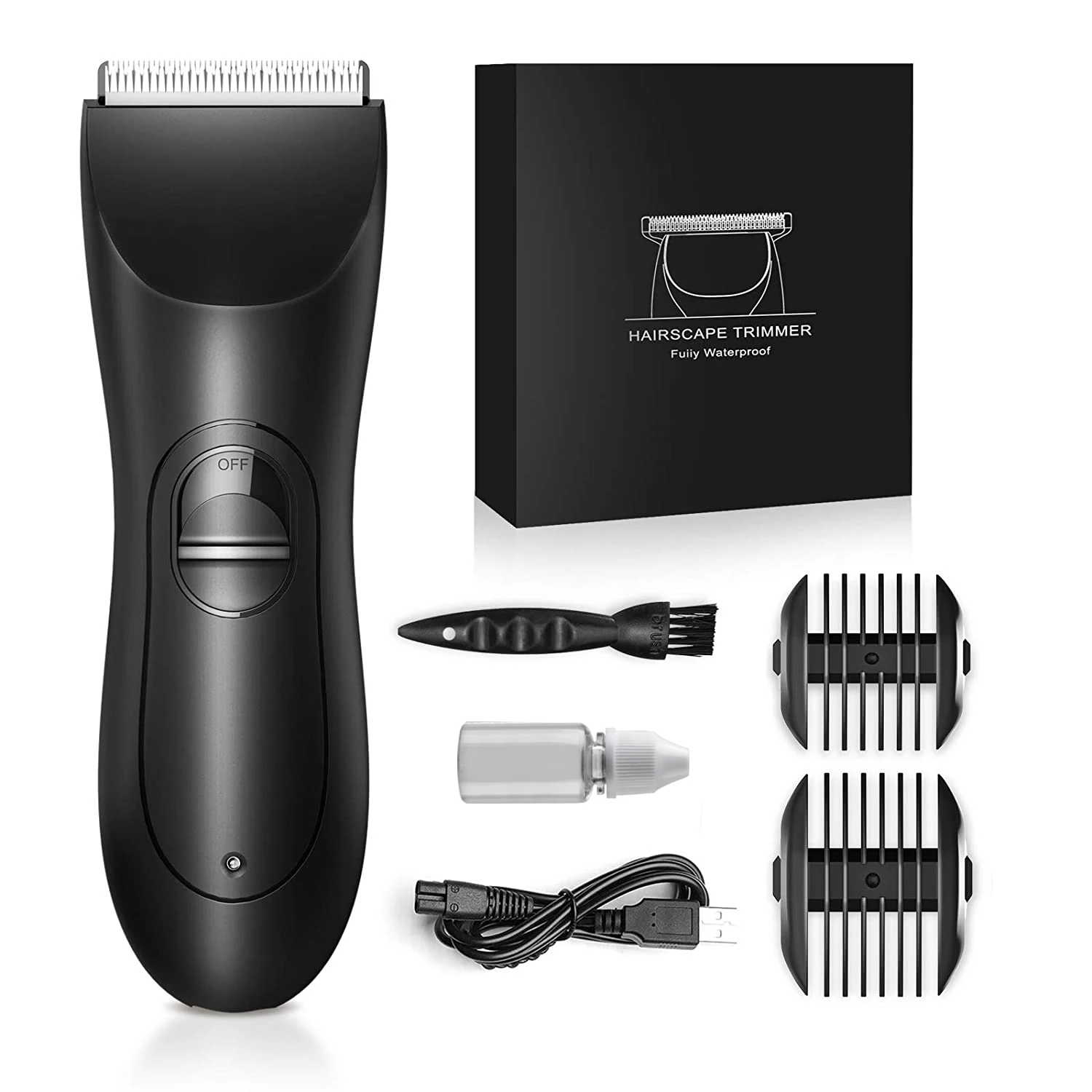 Wholesale Hairscape NEW OEM Professional USB Rechargeable Cordless Electric Body Hair Trimmer for Men Clipper