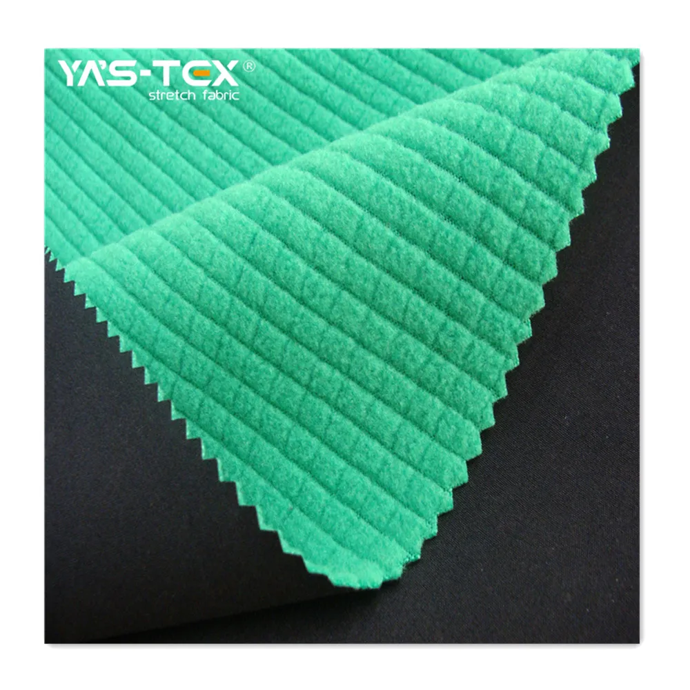 
4 Way Stretch Polyester fabric Bonded TPU Polar Fleece Softshell Fabric 