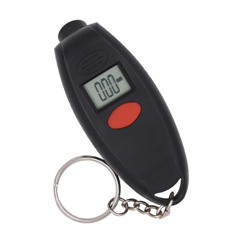 Mini LCD Display Digital Tire Pressure Gauge with keychain Tyre Pressure Gauge