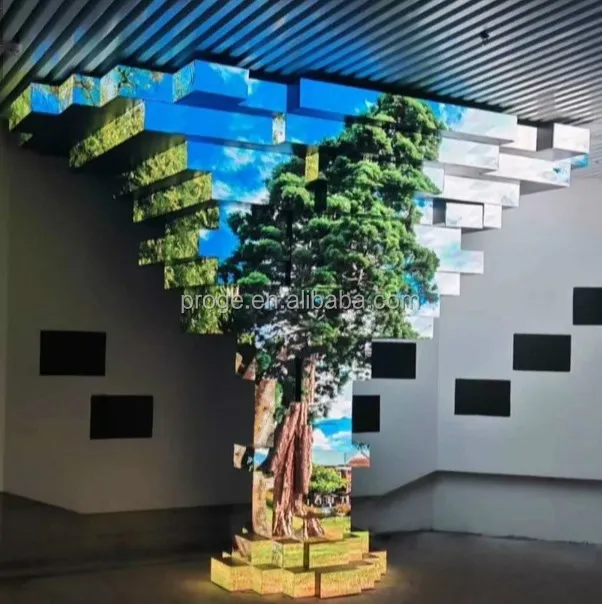 China Factory Customized Creative Video Screen Irregular Tree/trumpet Led Panel DJ Led Display Custom Shape Led Screen