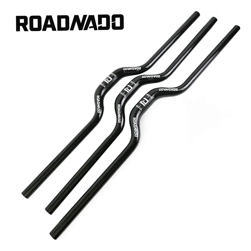 Полностью карбоновый велосипедный руль, ультралегкий руль 700/720/740 мм, руль из углеродного волокна для дорожного велосипеда