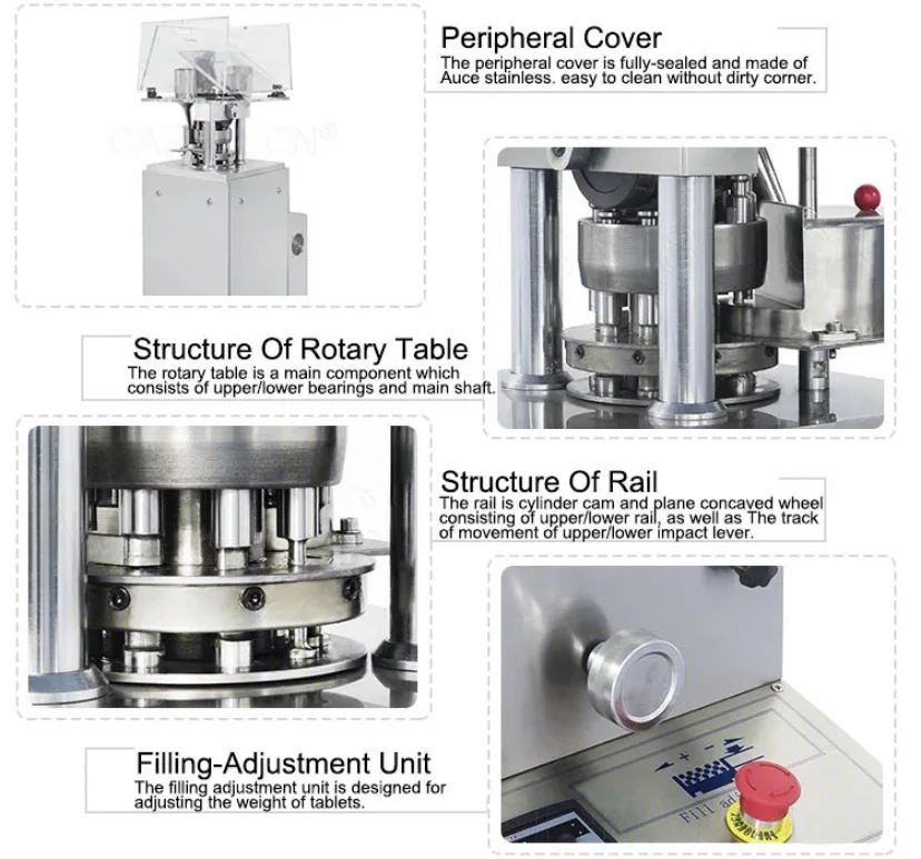 Advanced Operation system High Speed  Pill press Rotary Tablet Press Machine