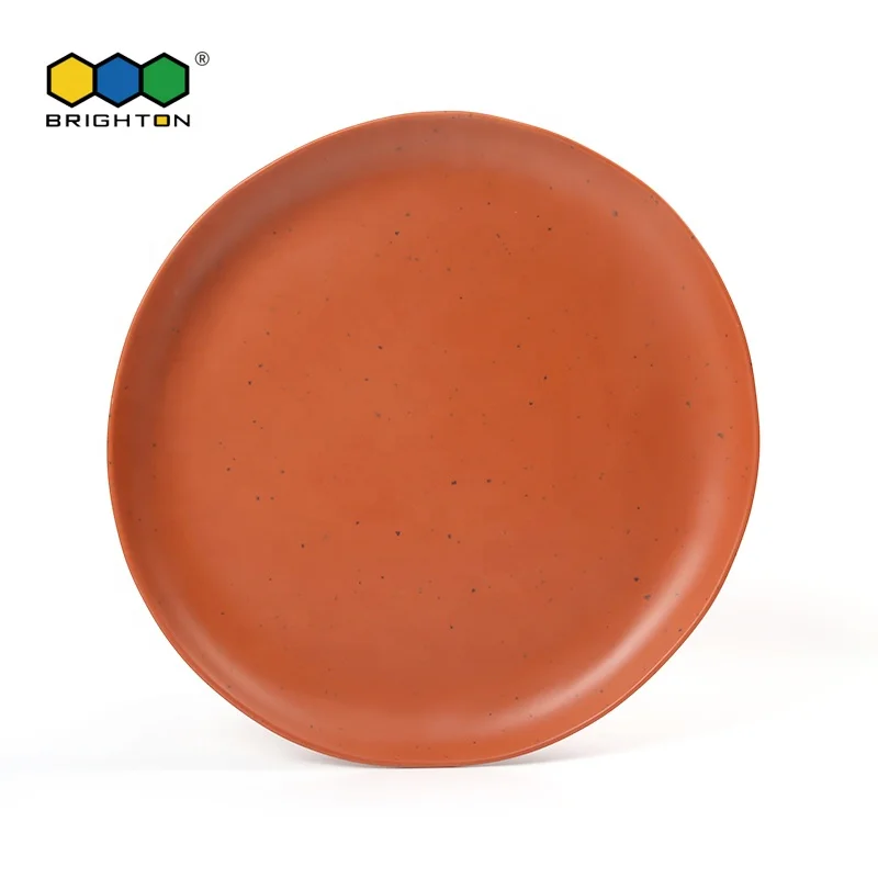 Melamine Camping Dinnerware 14 inch Shatter Proof and Chip Resistant  Platter solid color