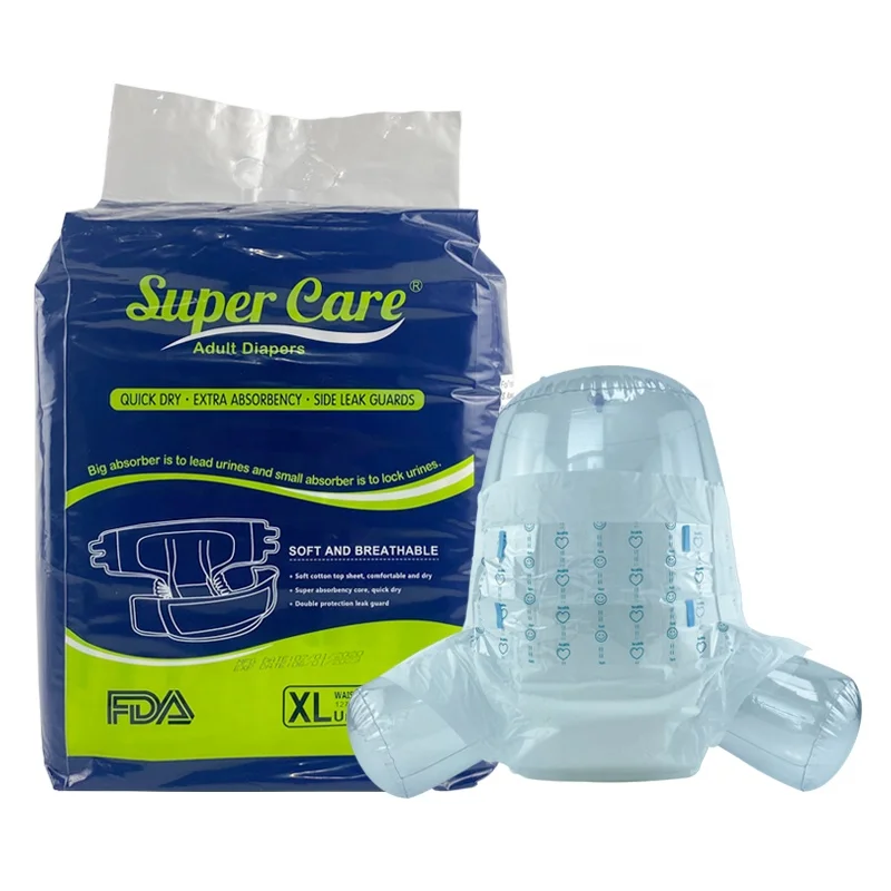 Extra Large Incontinence Elderly Diaper Disposable Custom Medical Soft Comfortable Adult Diapers