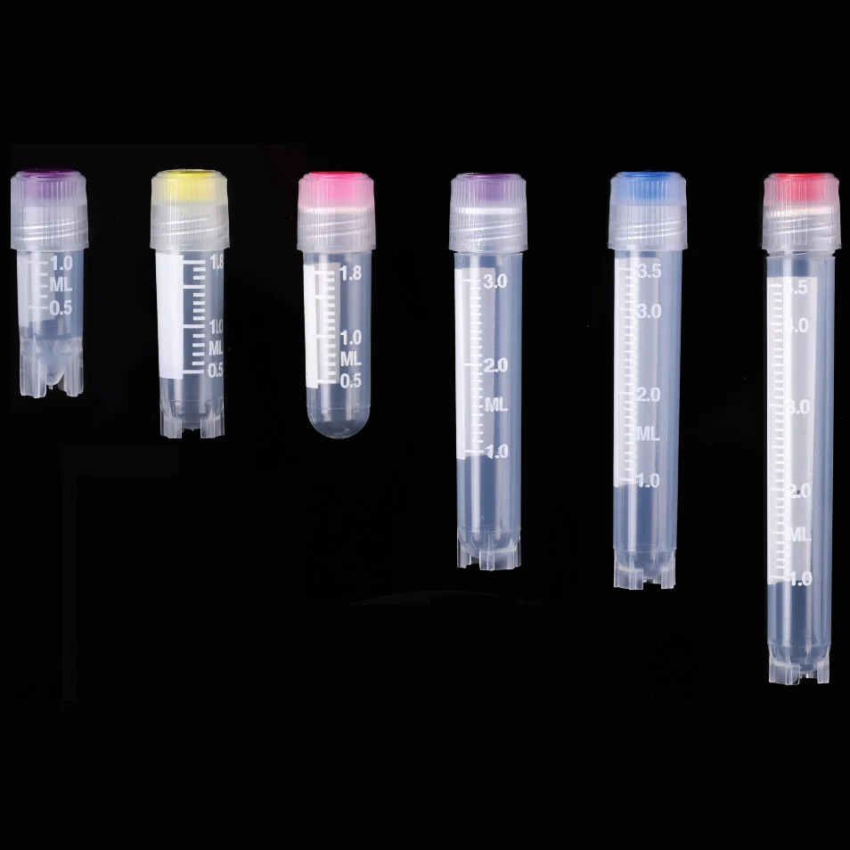 2ml Cryovial tube Transparent PP material Cryovial 1.8ML Cryotubes sample tubes lab tubes