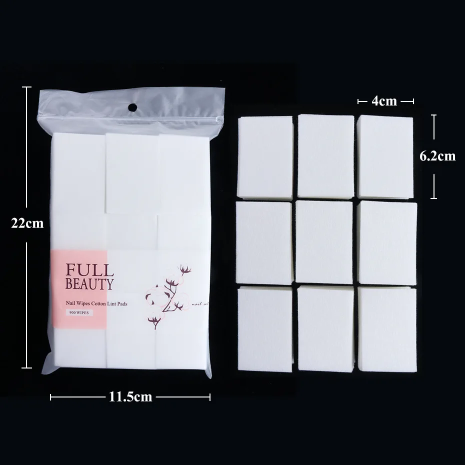 Hot sale Nail Polish Remover Wraps Pure Cotton Paper Wipe Degreaser Pads Soak Off Lint-Free Napkins for Manicure Tools