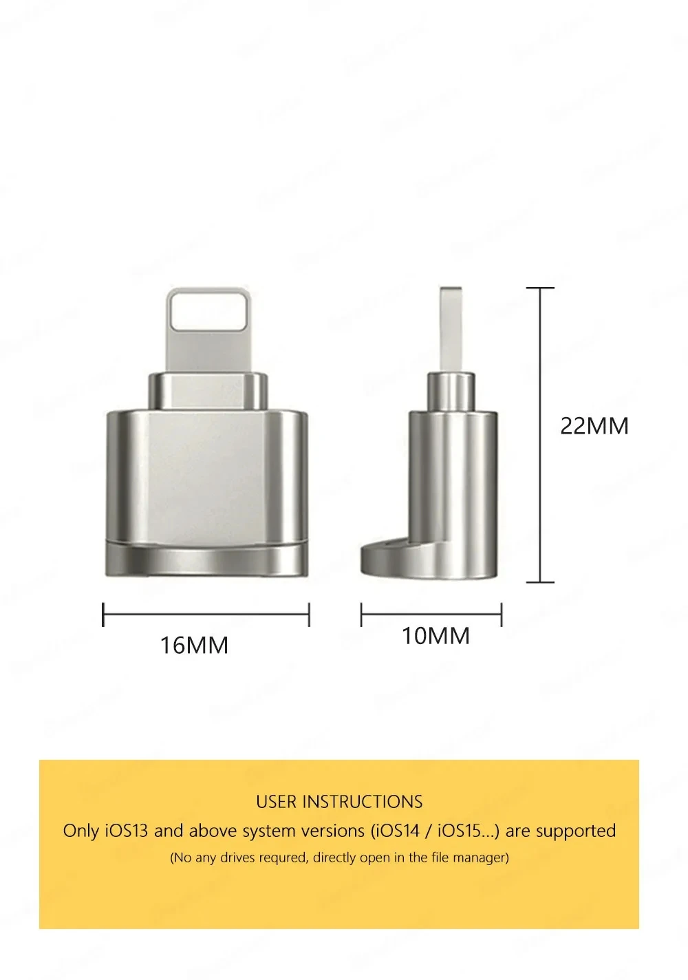 Android  for i-phone TF card reader metal usb3.0 high speed tachograph OTG store photo memory