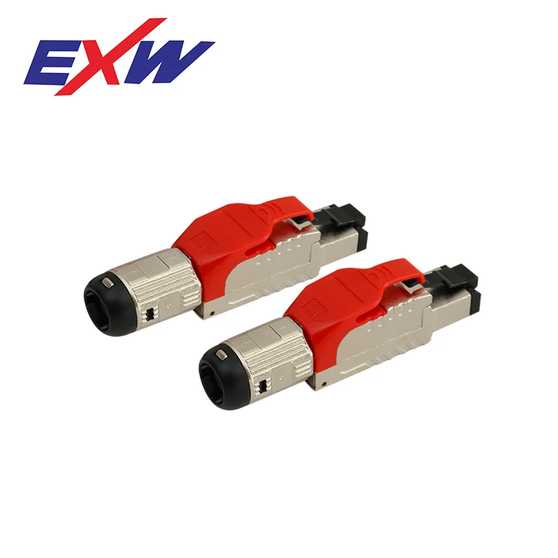  EXW высококачественный разъем cat. 8 без инструментов RJ45 Разъем
