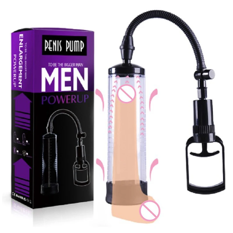Best-selling Penis Pump Vacuum Enlarger Aid Impotence Bigger Longer Thicker Up Dildo Enlargement Penis Training Device For Men