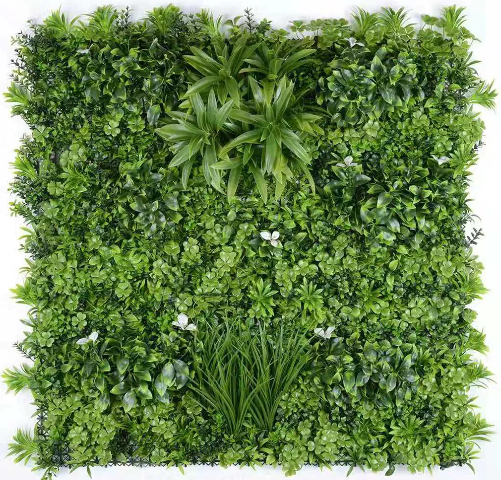 100*100cm ultraviolet-proof outdoor green wall artificial grass panel garden plant green wall panels