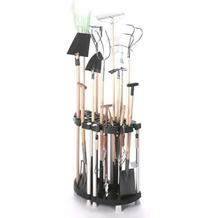 Hot sale garden tool holder organizer in robust plastic useful tool organizer garage Garden Tool Storage Rack
