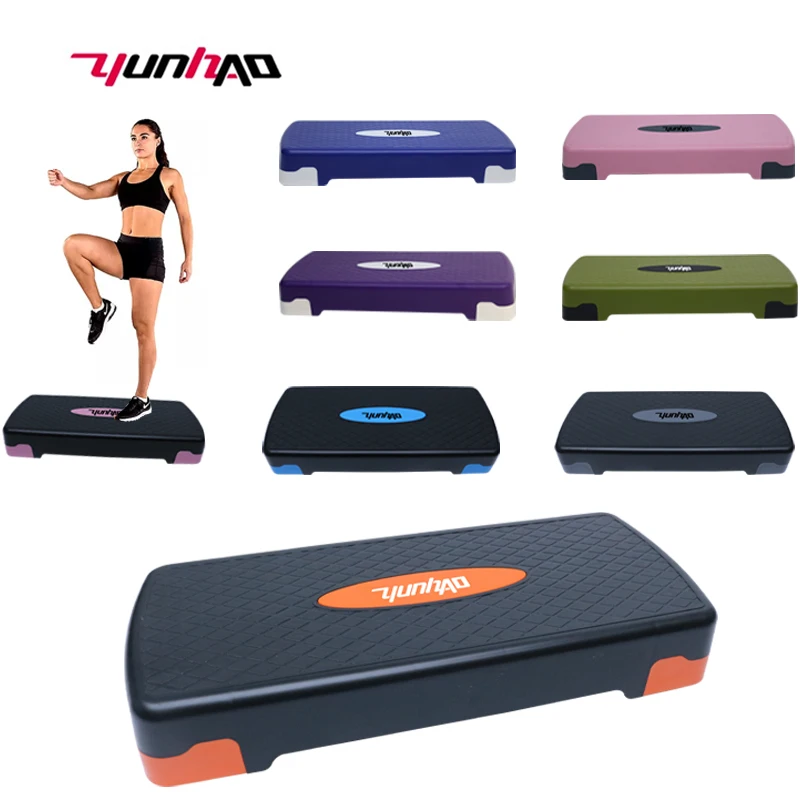 Factory Wholesale Custom Logo Home Gym Exercise Fitness Workout 68 CM 72 CM 100 CM 110 CM Adjustable Board Aerobic Step