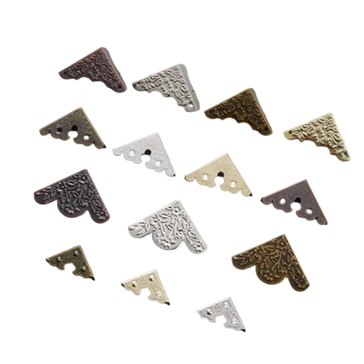 Wholesale Metal Protective Decorative Antique Corner for Wooden Gift Box Iron Table Protectors