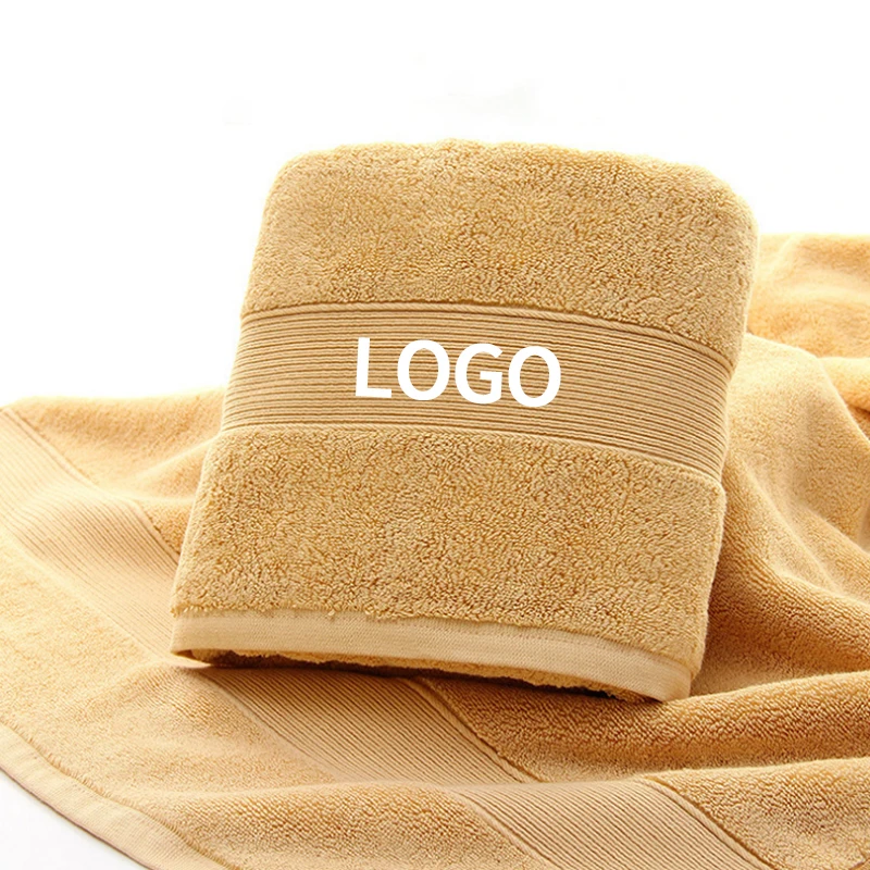 Cotton bath towel 500g combed cotton hotel towel thickened absorbent bath towel gift custom logo