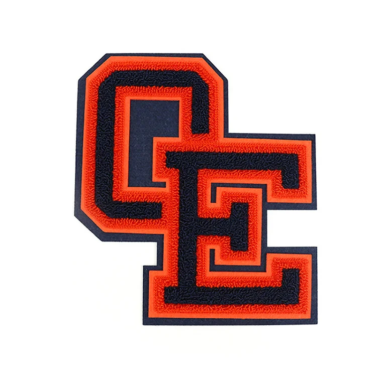 custom high quality computer letters embroidery patches for clothing