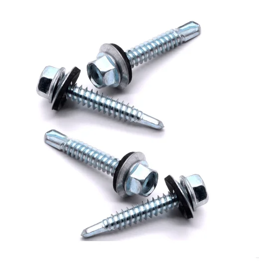 metal self drilling  roof screws with washer with good and high quality