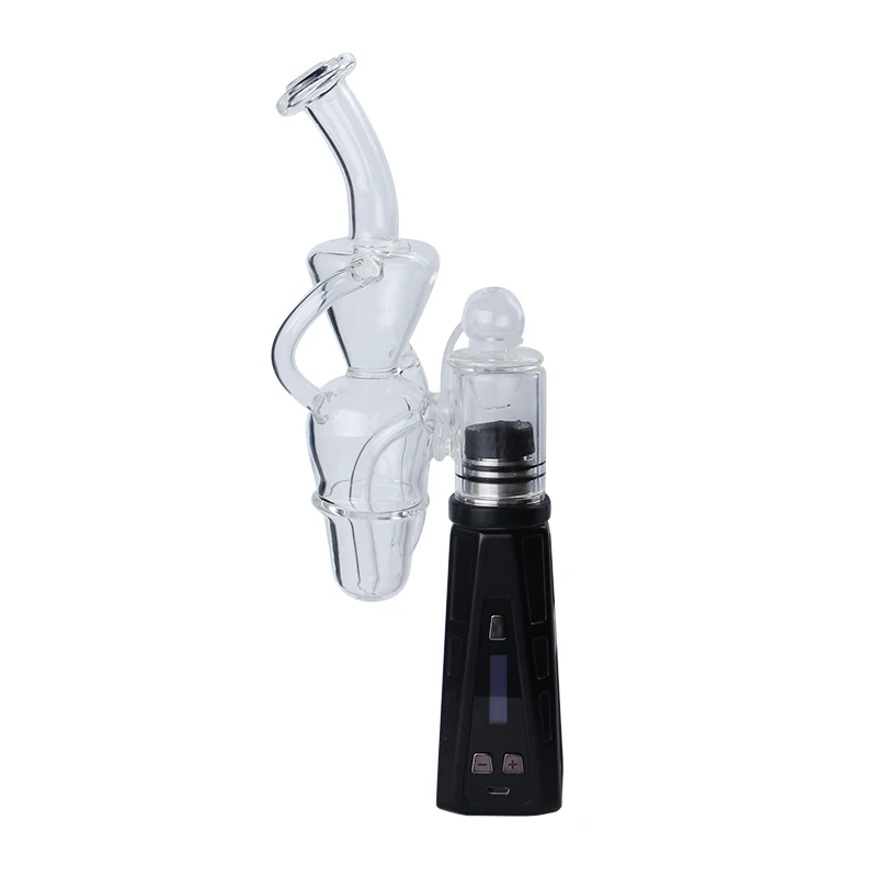 
2021 Wholesale Vapers Smoke Vaporizer Epro Glass Dab Pipe Dab Tool Kit With Ceramic Chamber Vaporizer 