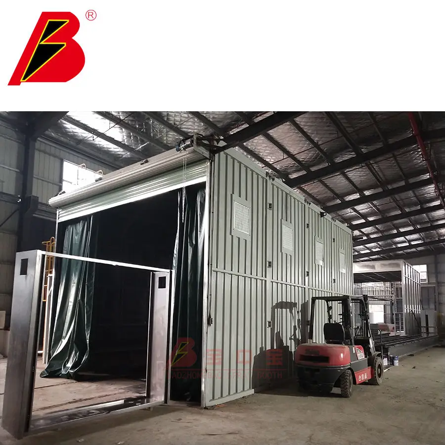 BZB Customized Sand Blasting Chamber Room/Sand Spray Room Industry Sanding Booth