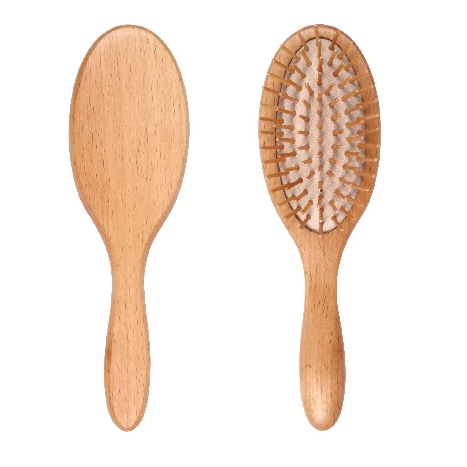 2022 Custom Wood Detangling Round Hair Massage Brushes Wholesale for Women