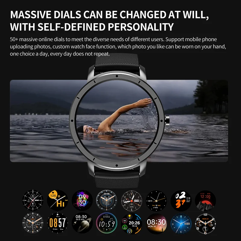 2022 New Luxury Round Display Screen Smartwatch China Sport Android Waterproof Brand Smart Watch HW21