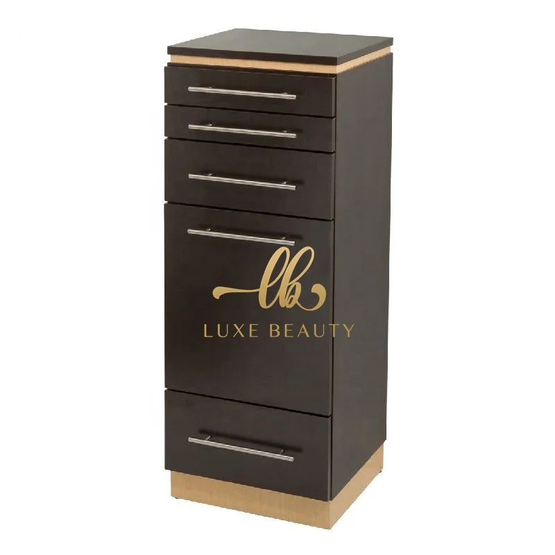 2023 Beauty Hair Salon Cabinet Rose Gold 4 Drawers Salon Trolley Cart With Wheels Multi-function Barber Shop Tool Trolley Cart