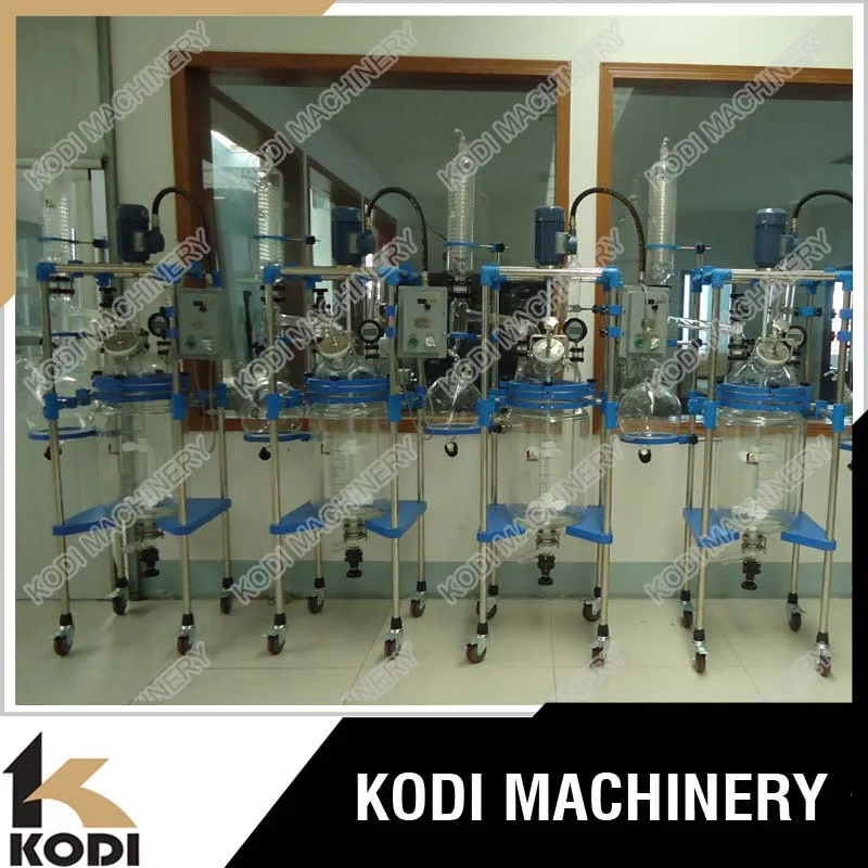 KODI Industrial Double Jacketed Borosilicate Glass Reactor For Sale
