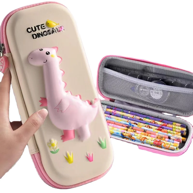 YXHT Cartoon Cute Kawaii Animal 3D EVA Pen Bag Large Capacity Organizer Pouch Stationery Pencil Case For School Girl Boy