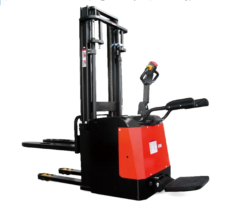 REDDOT Max Series 1.6ton 2.0ton standing electric pallet stacker forklift with platform