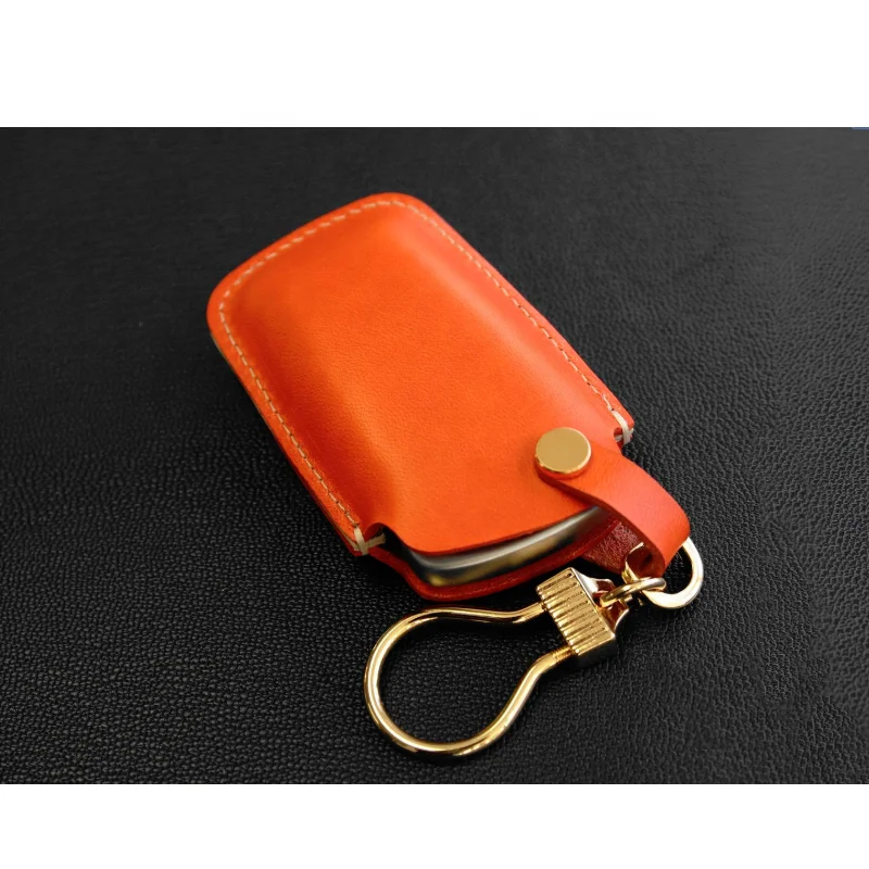 
YY Factory Handmade Genuine Leather Car Key Case Key Holder Pocket for BMW 