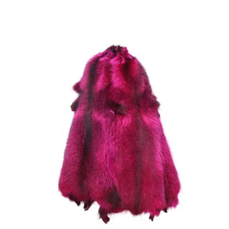 China factory wholesale raccoon dog fur fluffy raccoon fur hides skins with cheap price