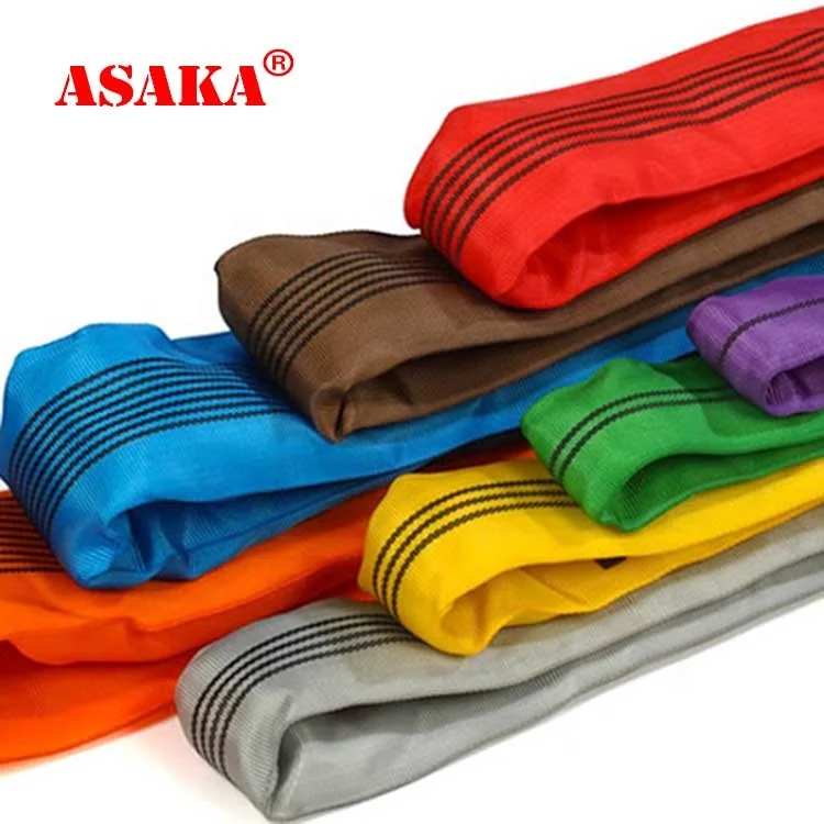 10t 10m Polyester Round Sling Fiber Endless Round Lifting Sling Spanset Heavy Duty Slings