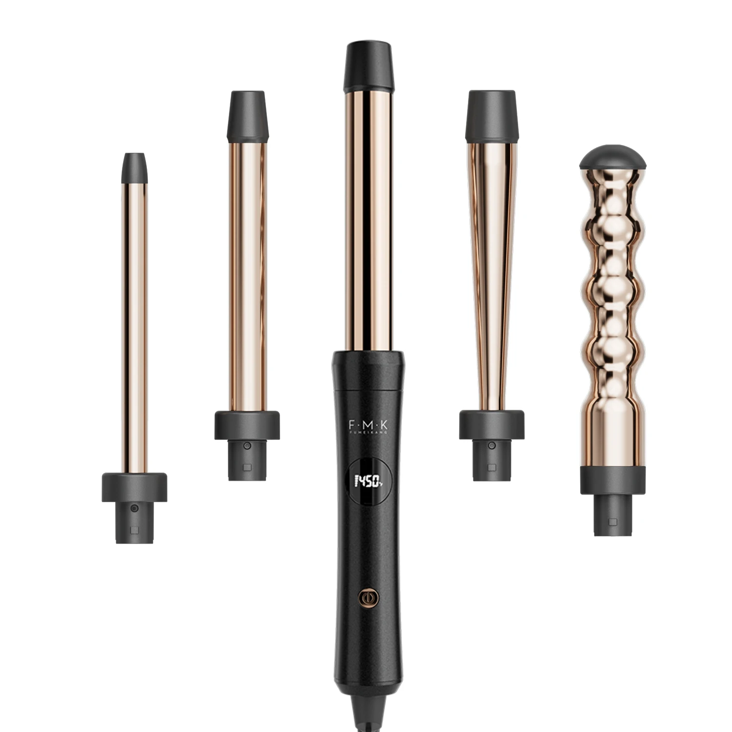 FMK оптовая продажа профессиональные Сменные щипцы для завивки волос с керамическим покрытием логотипом под заказ салона красоты