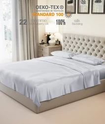 New Design Simple Style Silk Duvet Cover Washable 100% Natural Mulberry silk bedding set luxury