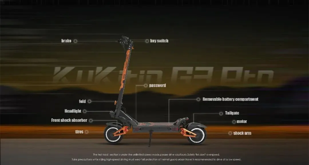 2024 new new EU warehouse drop shipping service IP54 waterproof 1200W dual motor kukirin G3 pro fast electric scooter