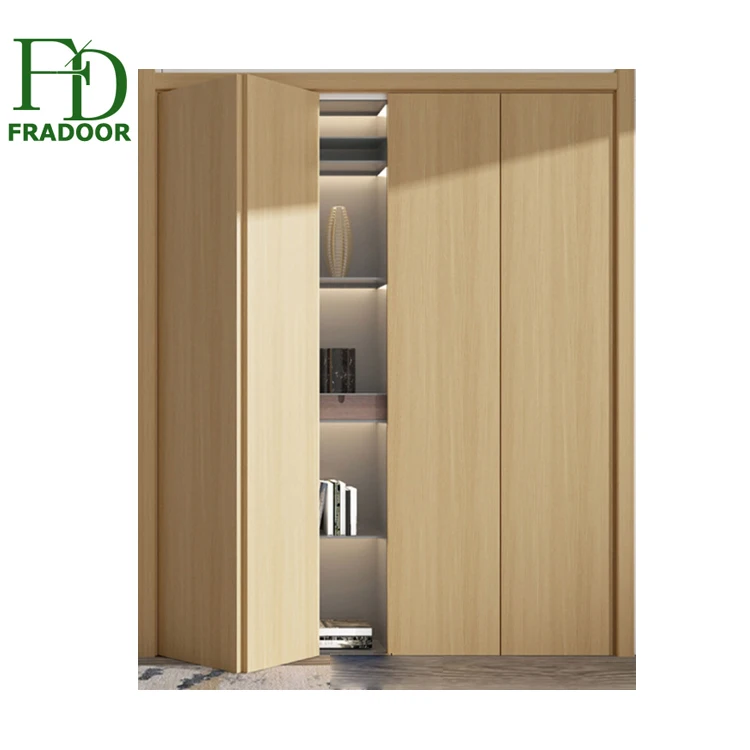 Interior Position Sliding Type Folding Wooden Doors Partition