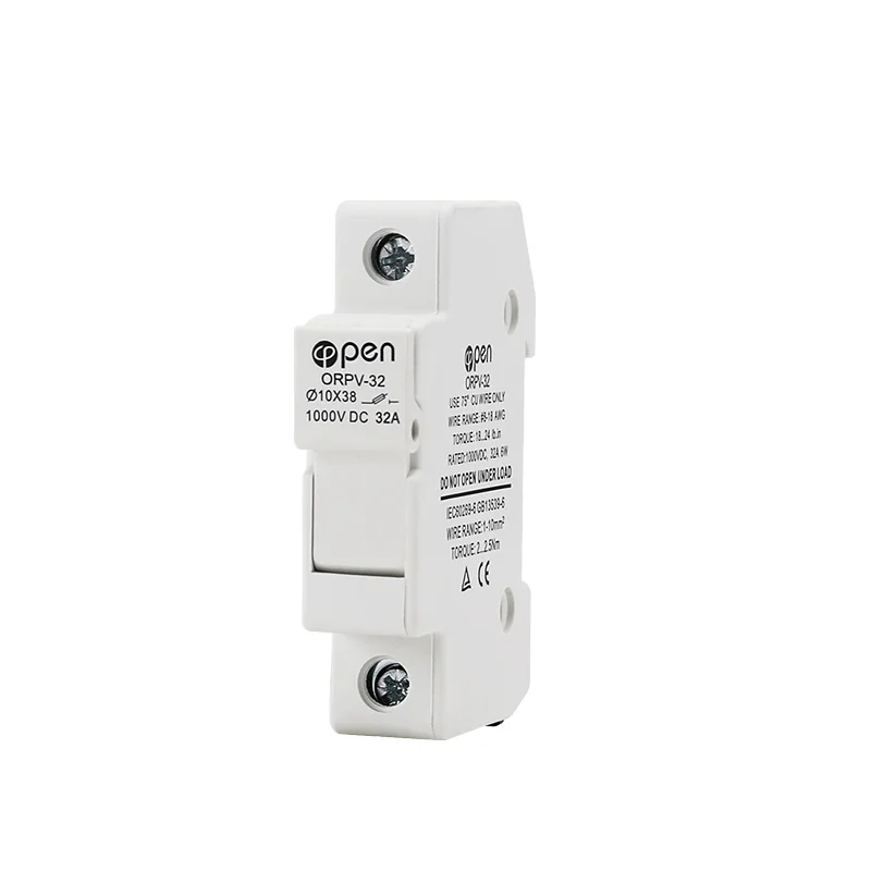 OPEN ORPV-32 1000V Solar  fuse link  DC 15A 20A  with Fuse Holder dc fuse with CE CB Certificate