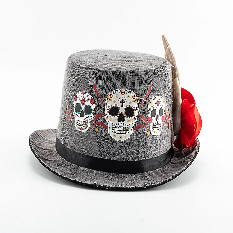 
Fashion Halloween ghosts hand hat Novelty black Magician hat 
