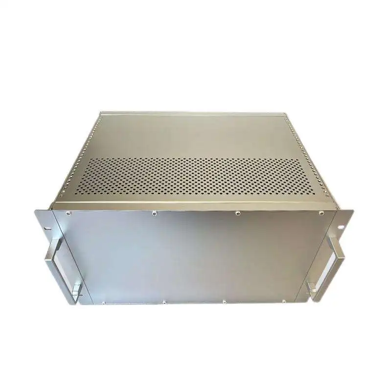 Aluminum enclosure chassis 6U signal detection subrack with optional accessories for telecom and railroads