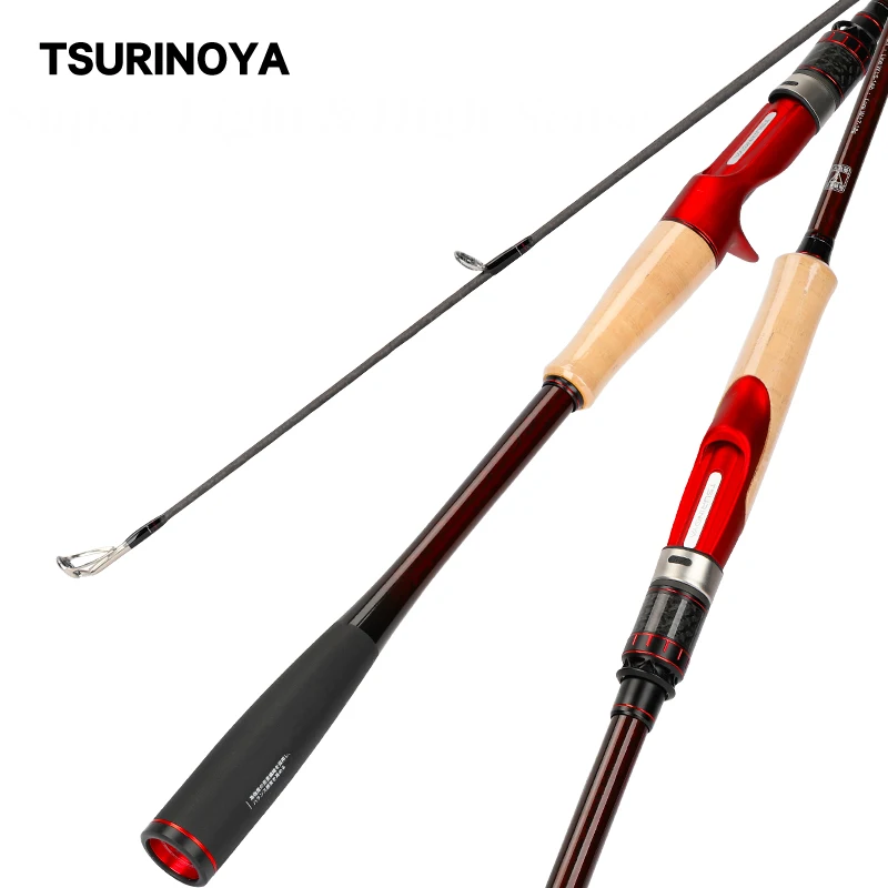 TSURINOYA New Fishing Rod Inspiration 2.21m/2.36m Fuji Accessories X-cross Carbon Belt ML Casting Spinning Bass Rod