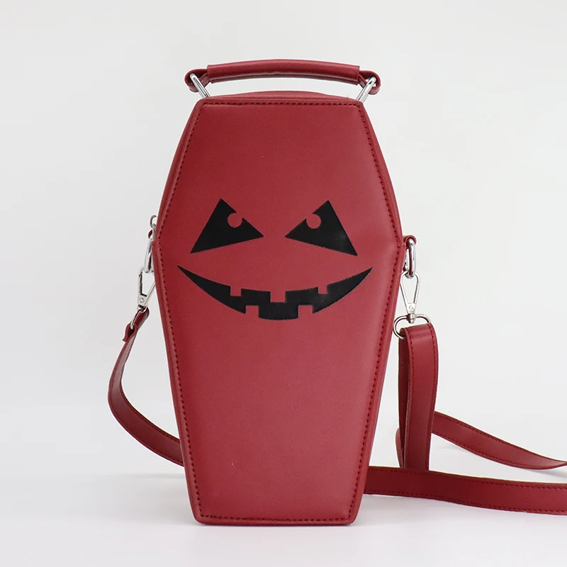 Factory Custom Halloween Purses Gothic Novelty Shoulder Bag Pumpkin Coffin Crossbody Bag for Women