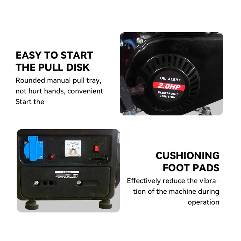 Generator Set Factory Spot 650W 1KW 2KW 3KW Gasoline And Diesel Set All Copper Emergency Backup Generators