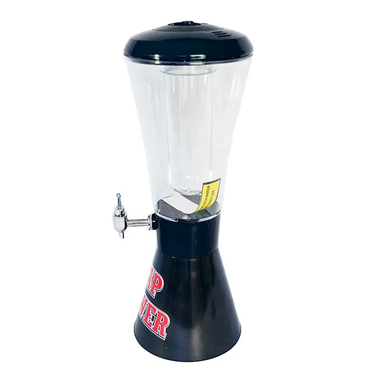 3L Beer Column with Ice Cooling Beer Tower Drinks Dispenser with Tap Ideal for Party OEM Customized Logo Time Food Pcs Color ABS