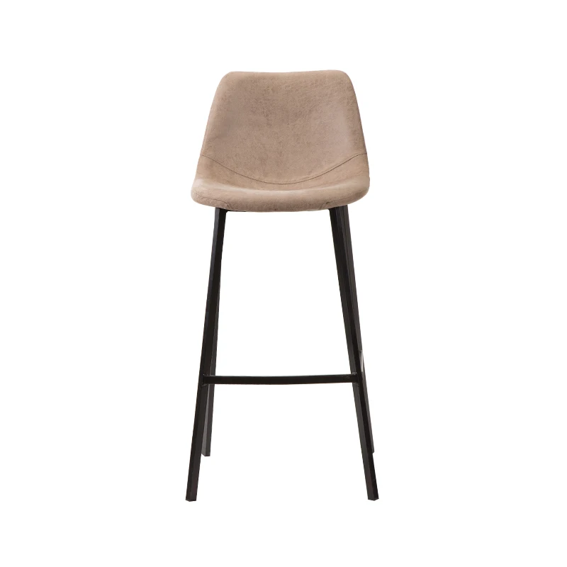 Modern luxury kitchen iron high chair colorful metal bar stools
